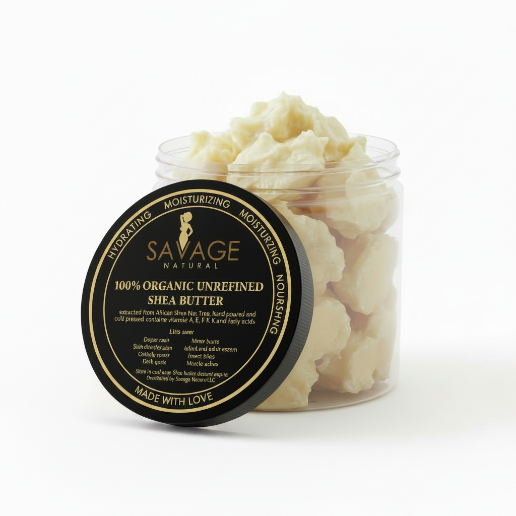 16oz Unrefined Shea Butter Scaled Down