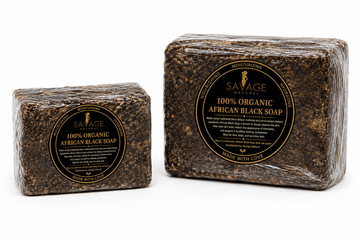 Organic African Black Soap Blocks