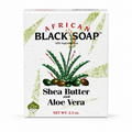 Curated African Black Soap with Shea Butter and Aloe Vera