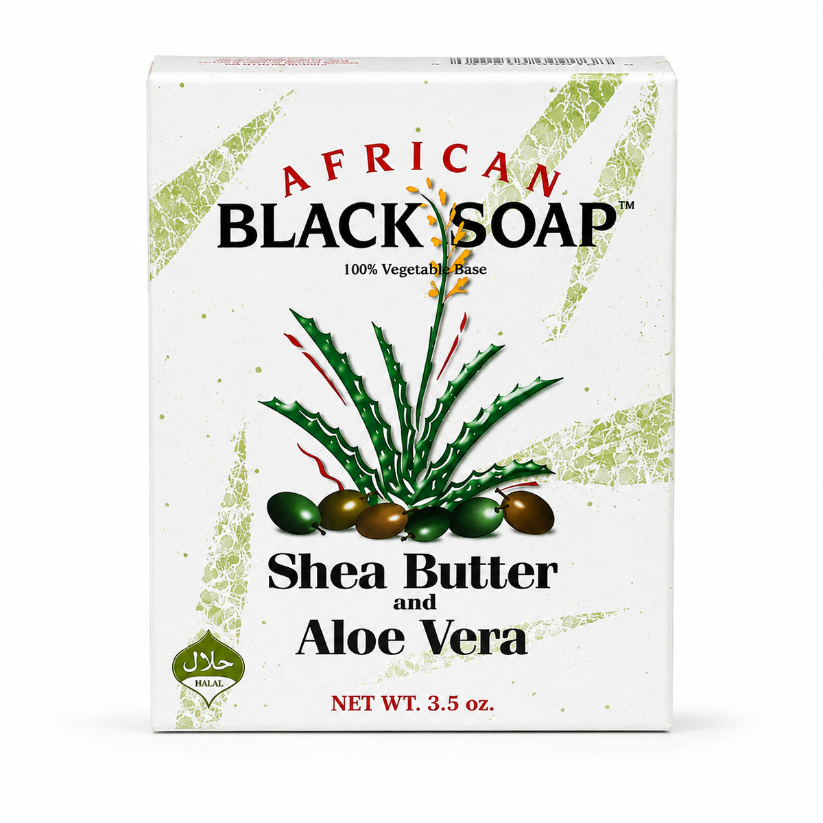 Curated African Black Soap with Shea Butter and Aloe Vera